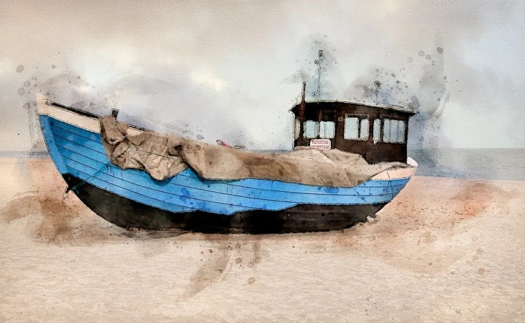Free Boat Watercolor photo and picture